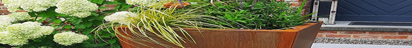 Κωνικές ζαρντινιέρες από ατσάλι corten Κωνικές ζαρντινιέρες από ατσάλι corten
