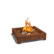 Μπολ φωτιάς από ατσάλι corten