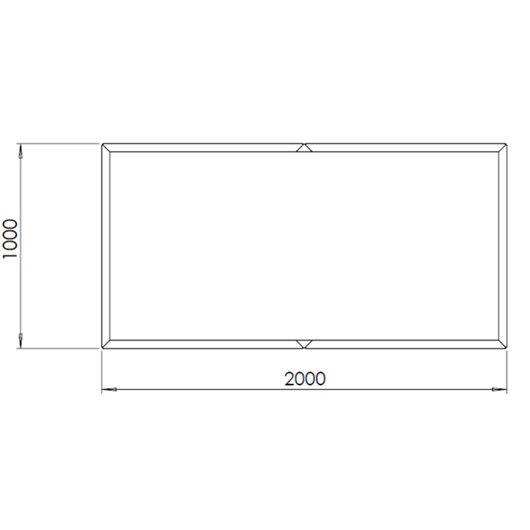 Ζαρντινιέρα από χάλυβα corten Texas xxl 200 x 100 cm