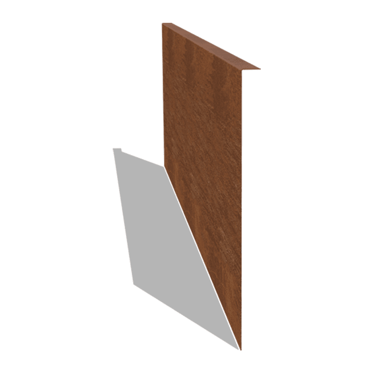 Χωρίσματα γκαζόν από ατσάλι corten γωνιακό 45 cm (μήκος 150 cm)