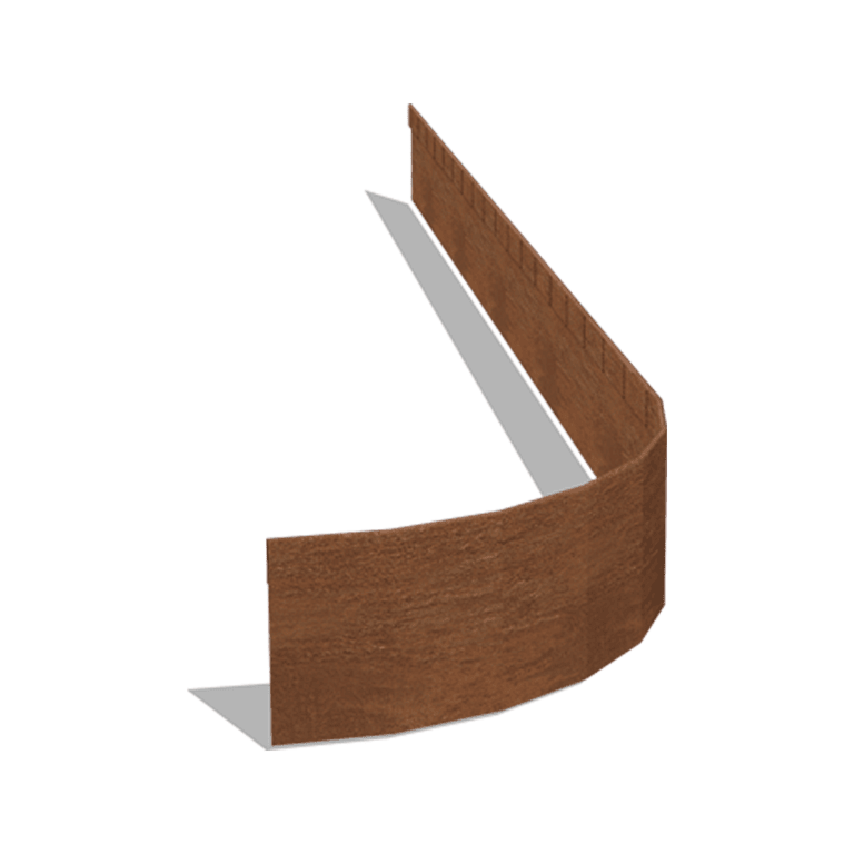 Χωρίσματα γκαζόν από ατσάλι corten επίπεδο FLEX 13 cm (μήκος 150 cm)
