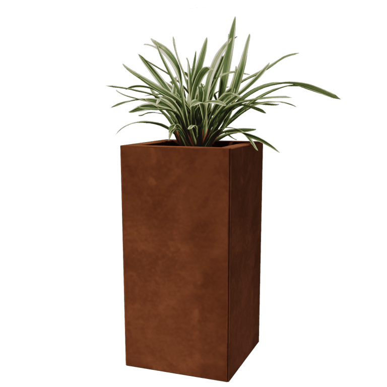 Ζαρντινιέρα από χάλυβα corten Μαϊάμι 30 x 30 cm