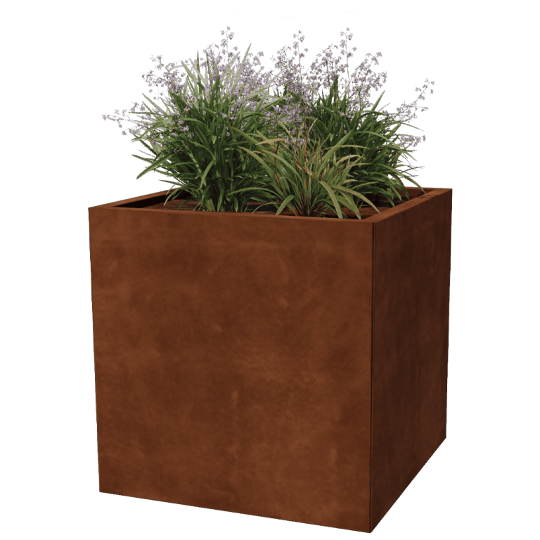 Ζαρντινιέρα από χάλυβα corten Μαϊάμι 70 x 70 cm