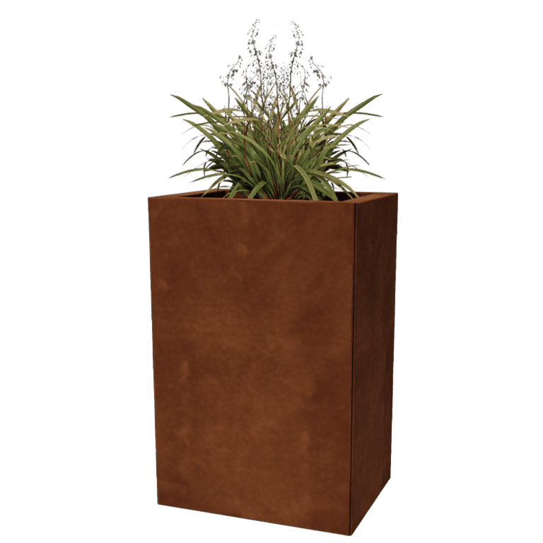 Ζαρντινιέρα από χάλυβα corten Τέξας 30 x 40 cm