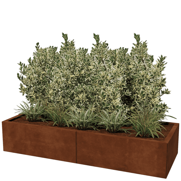 Ζαρντινιέρα από χάλυβα corten Texas xxl 160 x 60 cm
