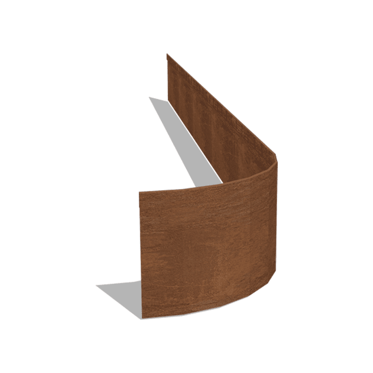 Χωρίσματα γκαζόν από ατσάλι corten επίπεδο FLEX 23 cm (μήκος 240 cm)