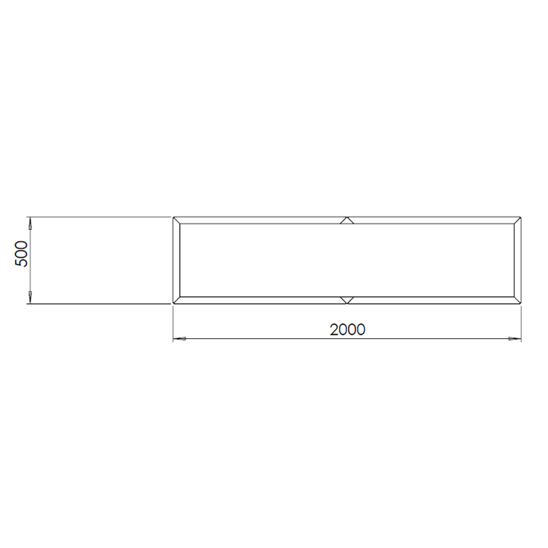 Ζαρντινιέρα από χάλυβα corten Texas xxl 200 x 50 cm