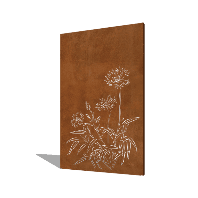 Πάνελ από ατσάλι corten κενταύρια 120 x 6 x 190 cm