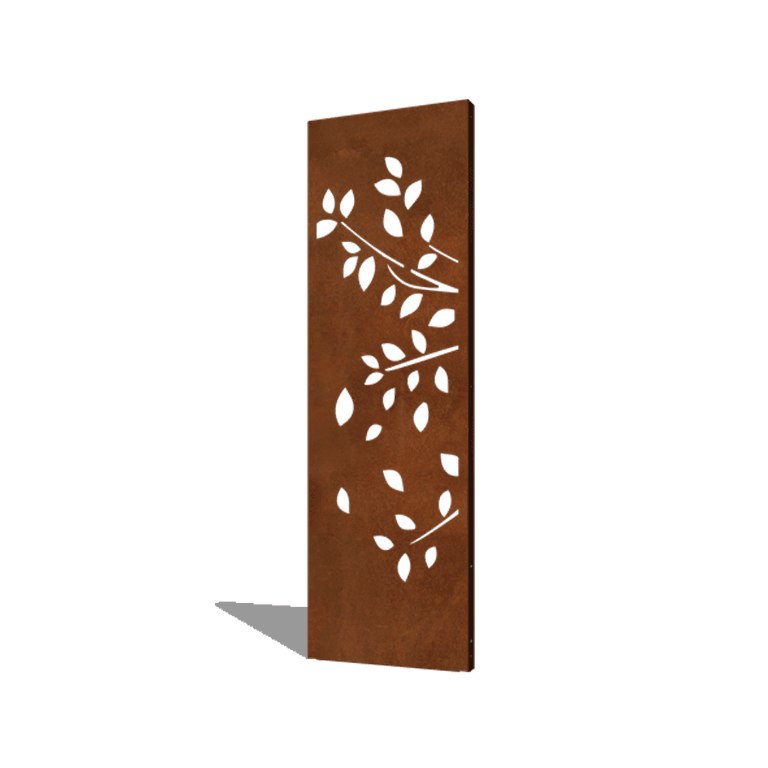 Πάνελ από ατσάλι corten δέντρο μέρος 1 60 x 6 x 190 cm