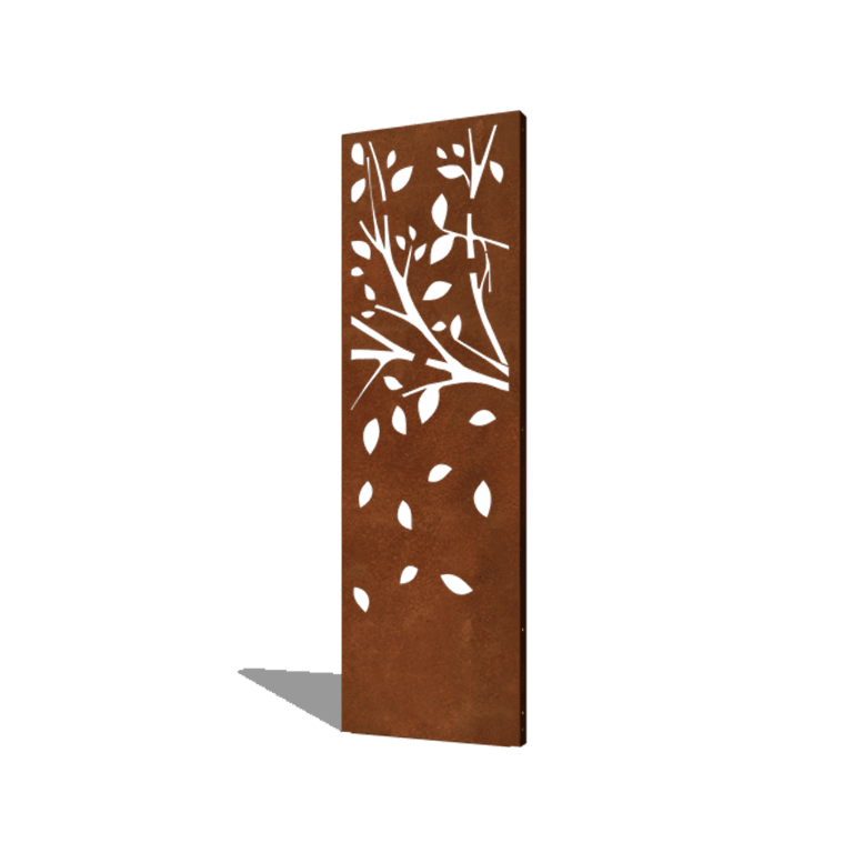 Πάνελ από ατσάλι corten δέντρο μέρος 3 60 x 6 x 190 cm