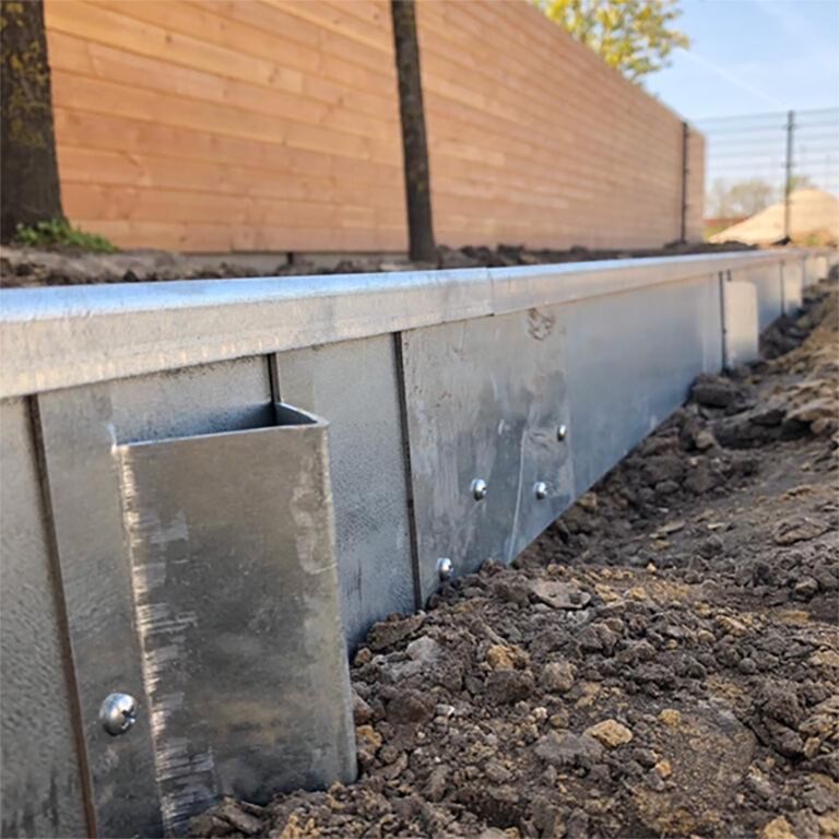 μεσαίος πείρος στήριξης Χάλυβας Corten 22 - 25 cm