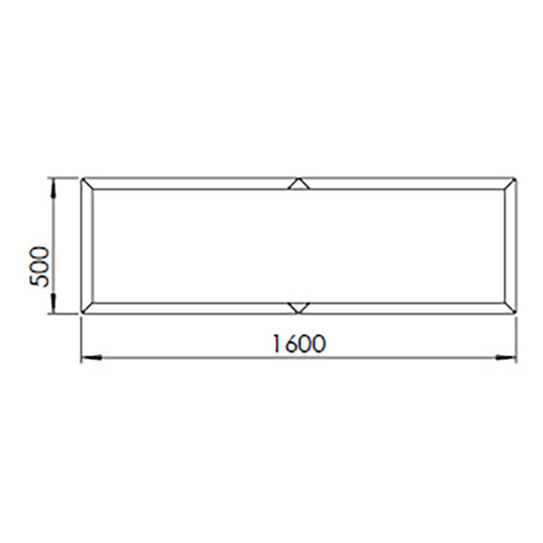 Ζαρντινιέρα από χάλυβα corten Texas xxl 160 x 50 cm