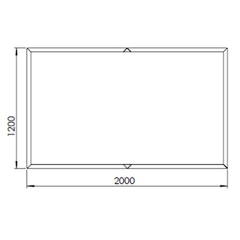 Ζαρντινιέρα από χάλυβα corten Texas xxl 200 x 120 cm