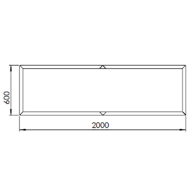Ζαρντινιέρα από χάλυβα corten Texas xxl 200 x 60 cm