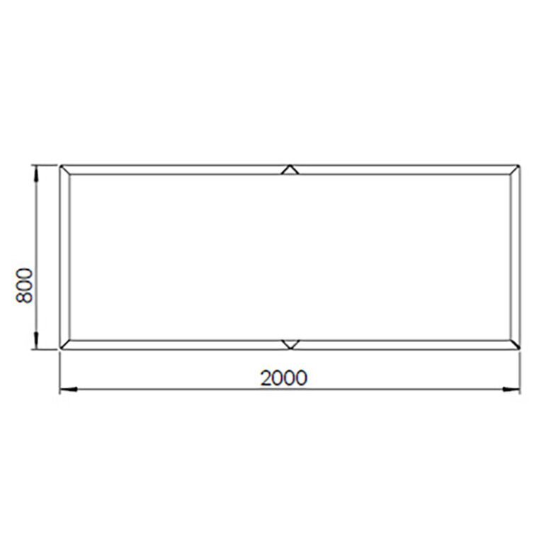 Ζαρντινιέρα από χάλυβα corten Texas xxl 200 x 80 cm