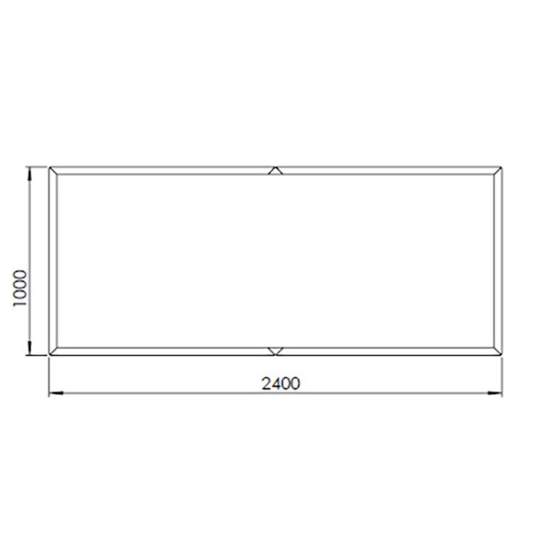 Ζαρντινιέρα από χάλυβα corten Texas xxl 240 x 100 cm