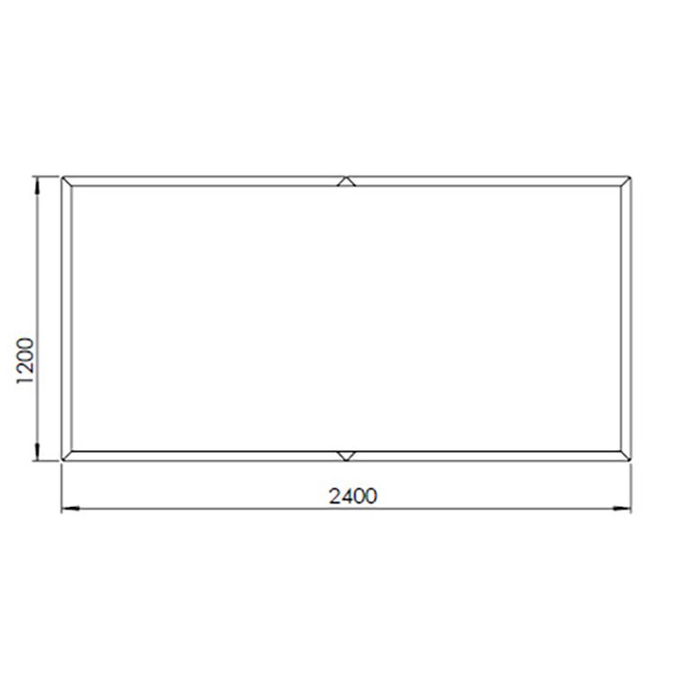 Ζαρντινιέρα από χάλυβα corten Texas xxl 240 x 120 cm
