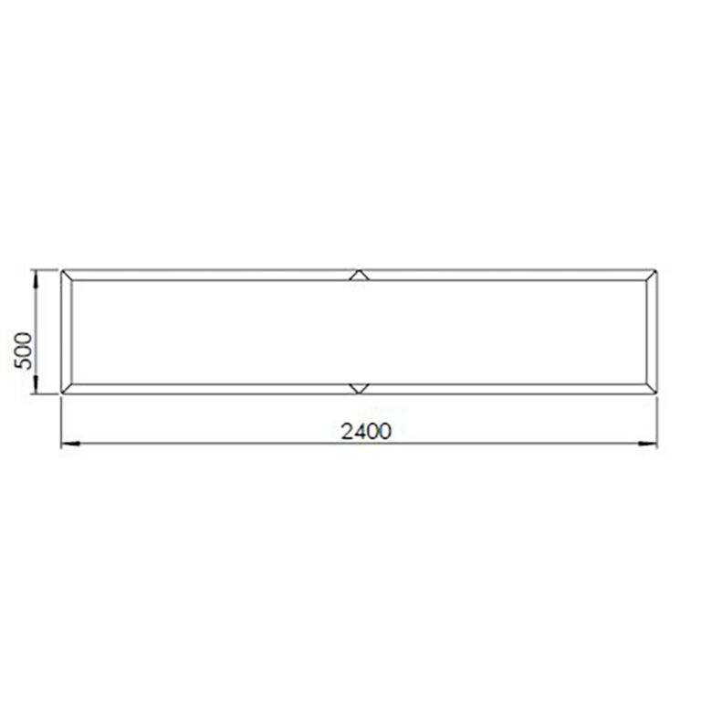 Ζαρντινιέρα από χάλυβα corten Texas xxl 240 x 50 cm