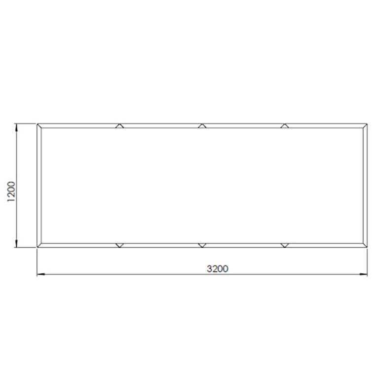 Ζαρντινιέρα από χάλυβα corten Texas xxl 320 x 120 cm