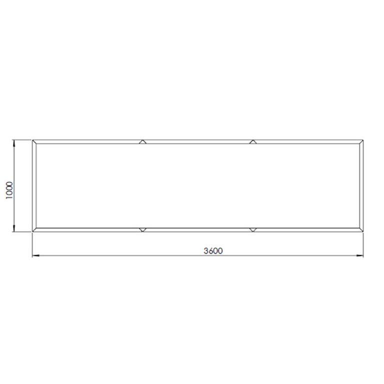Ζαρντινιέρα από χάλυβα corten Texas xxl 360 x 100 cm