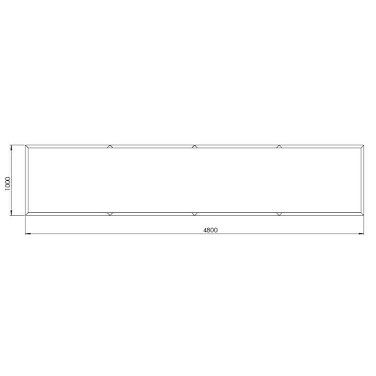 Ζαρντινιέρα από χάλυβα corten Texas xxl 480 x 100 cm
