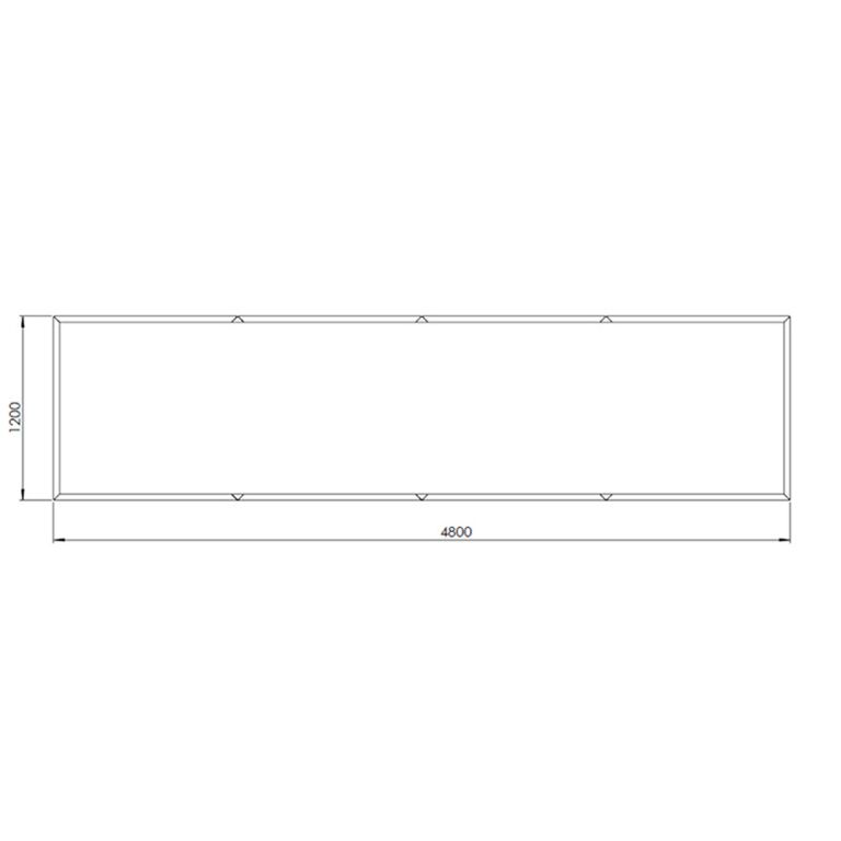 Ζαρντινιέρα από χάλυβα corten Texas xxl 480 x 120 cm
