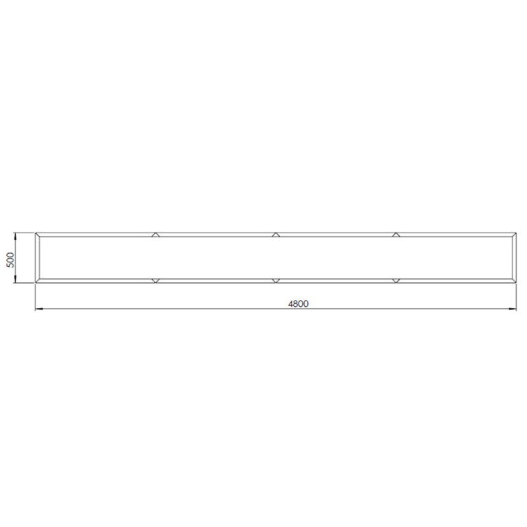 Ζαρντινιέρα από χάλυβα corten Texas xxl 480 x 50 cm