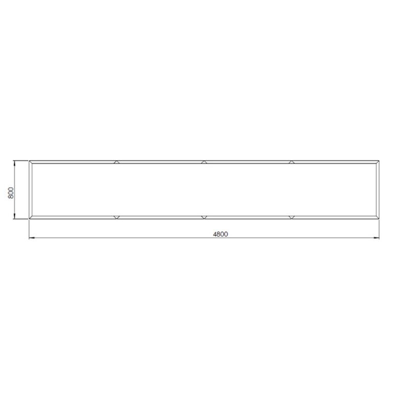 Ζαρντινιέρα από χάλυβα corten Texas xxl 480 x 80 cm