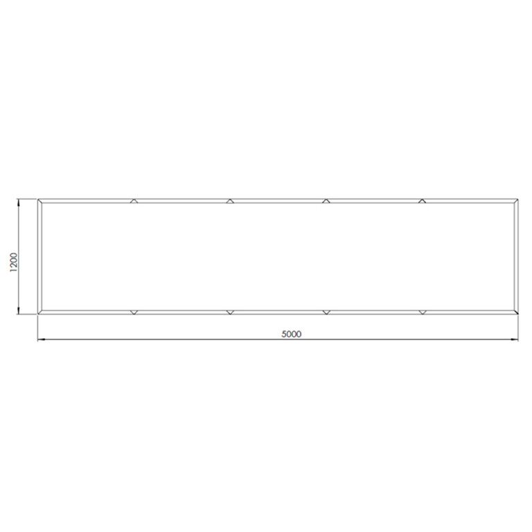 Ζαρντινιέρα από χάλυβα corten Texas xxl 500 x 120 cm