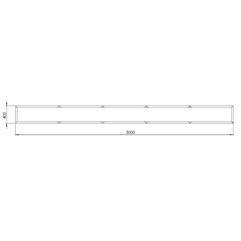 Ζαρντινιέρα από χάλυβα corten Texas xxl 500 x 40 cm