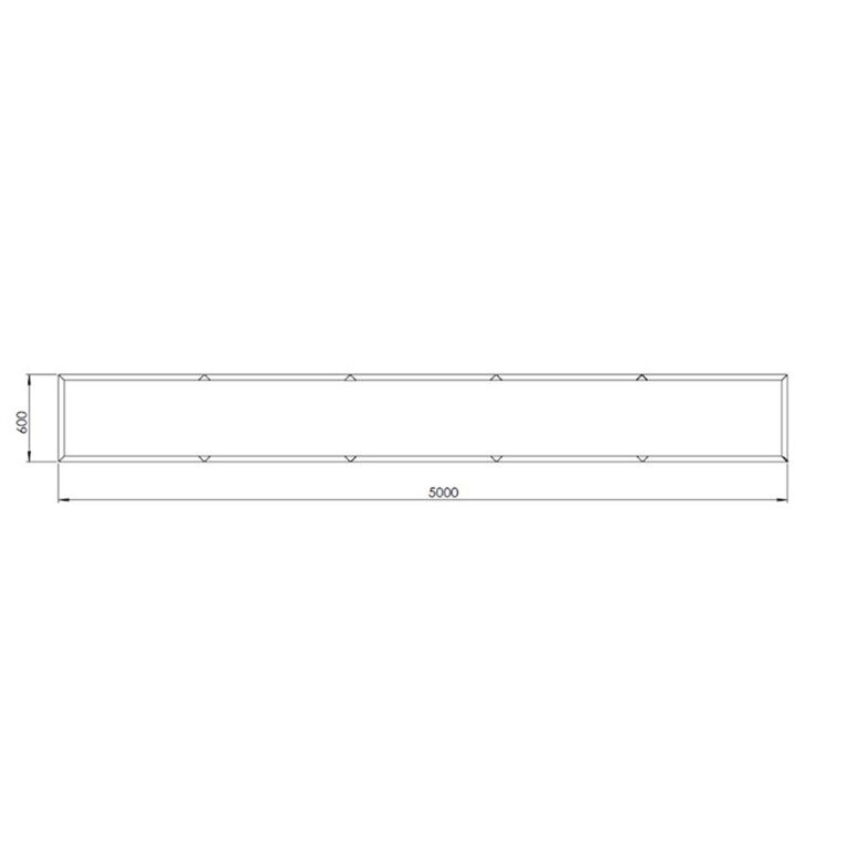 Ζαρντινιέρα από χάλυβα corten Texas xxl 500 x 60 cm
