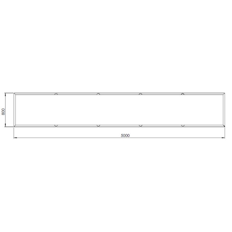 Ζαρντινιέρα από χάλυβα corten Texas xxl 500 x 80 cm