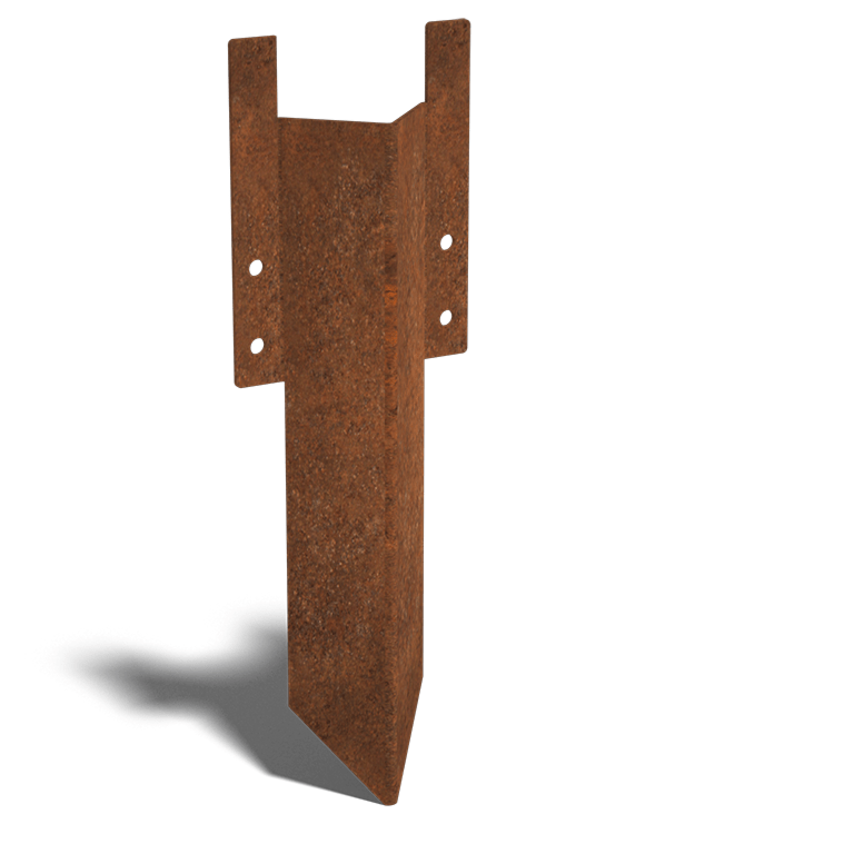 κοντός πείρος στήριξης Χάλυβας Corten 12 - 15 cm