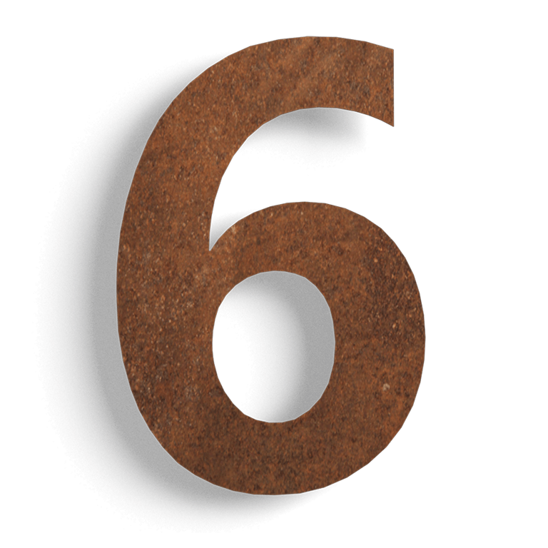 αριθμός σπιτιού Χάλυβας Corten (πλάκα) 6 - 15 cm