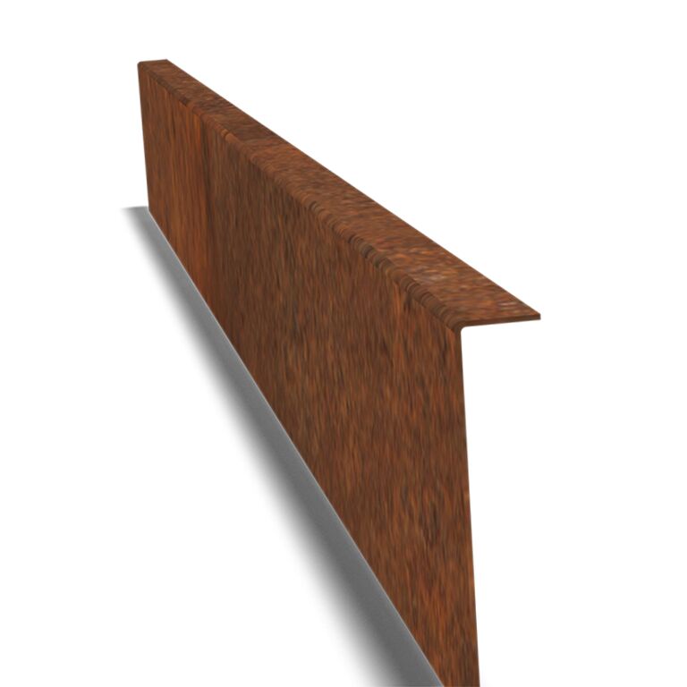 Χωρίσματα γκαζόν από ατσάλι corten γωνιακό 22 cm πλήρες σετ ανά 15 μέτρα