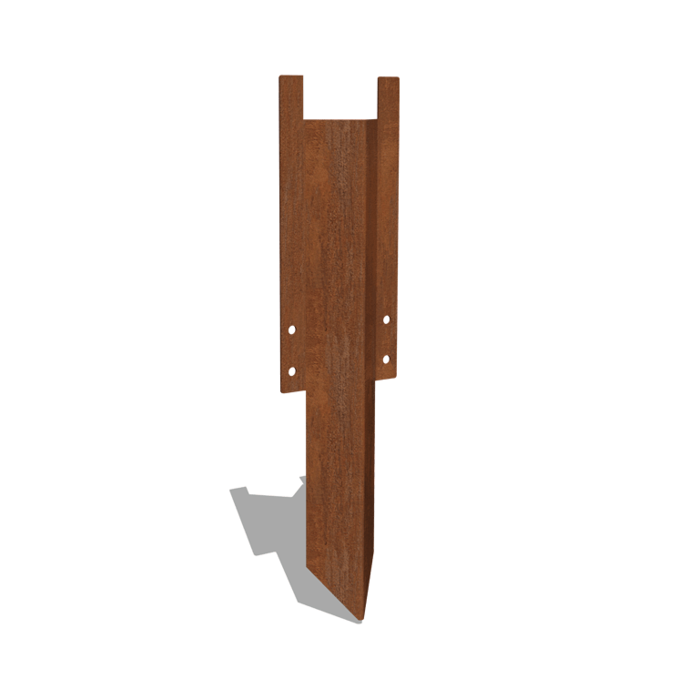 μεσαίος πείρος στήριξης Χάλυβας Corten 22 - 25 cm