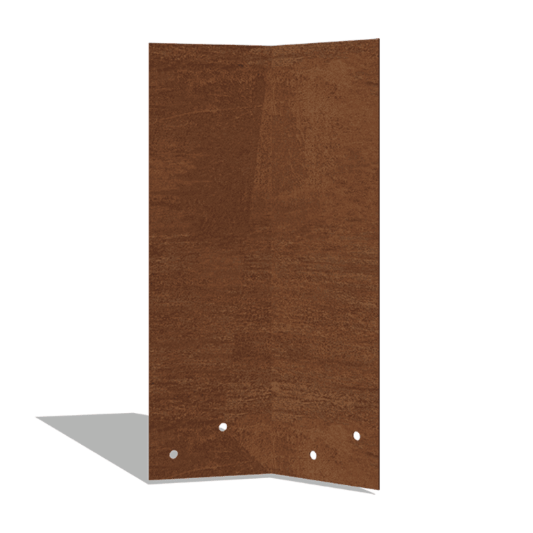 βάση σύνδεσης Χάλυβας Corten 45º υψηλό 34 - 37,5 cm