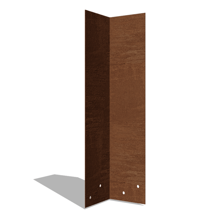 βάση σύνδεσης Corten steel 90º υψηλό XL 45 cm