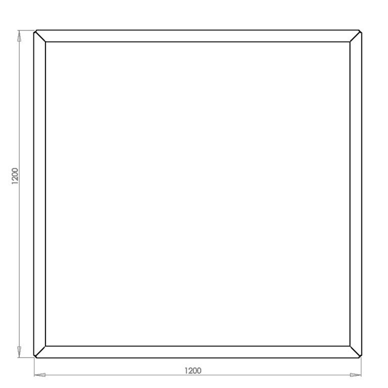 Ζαρντινιέρα από χάλυβα corten Μαϊάμι 120 x 120 cm