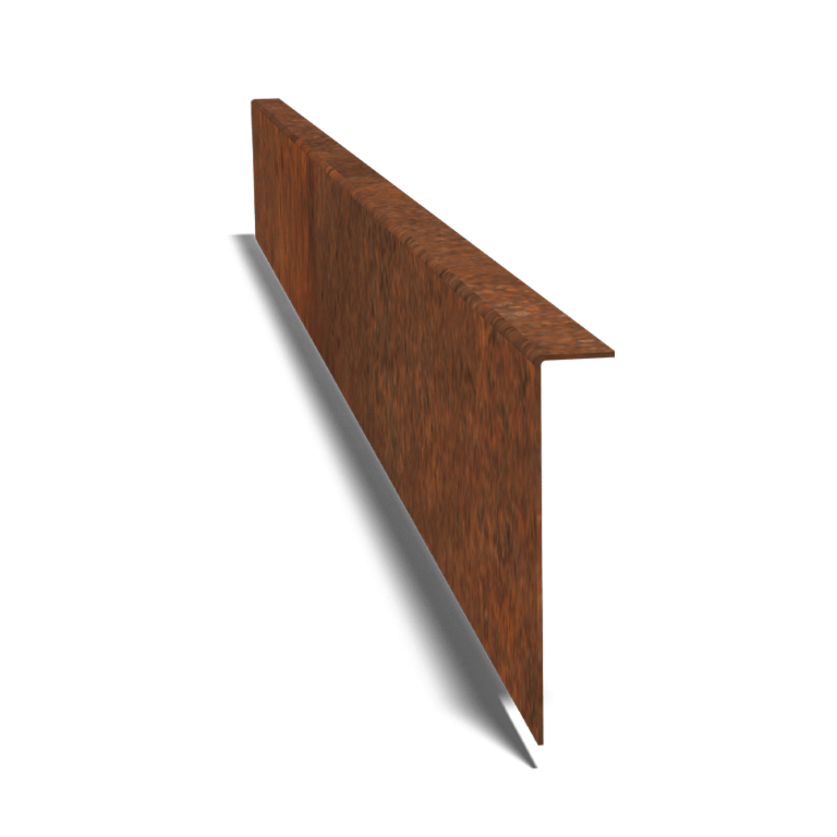 Χωρίσματα γκαζόν από ατσάλι corten γωνιακό 12 cm (μήκος 150 cm)