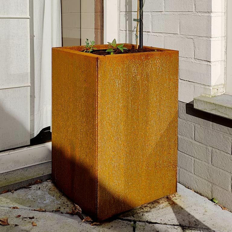 Ζαρντινιέρα από χάλυβα corten Τέξας 30 x 40 cm