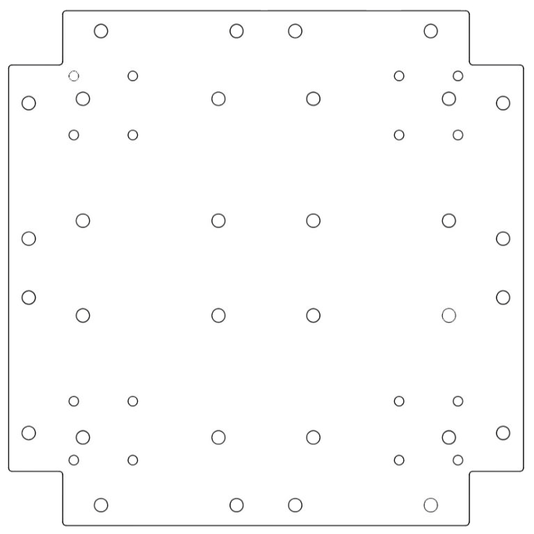 βάση Γαλβανισμένος χάλυβας 40 x 40 cm