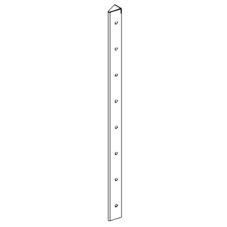 γωνιά Χάλυβας Corten 30° 80 cm