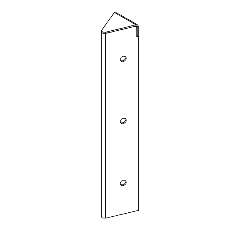 γωνιά Χάλυβας Corten 45° 30 cm