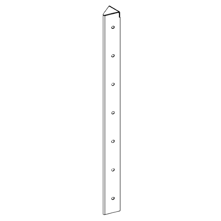 γωνιά Χάλυβας Corten 45° 70 cm