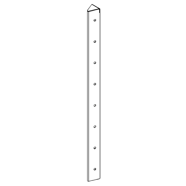 γωνιά Χάλυβας Corten 45° 80 cm