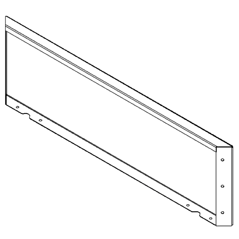 Πάνελ από ατσάλι corten 30 x 100 cm
