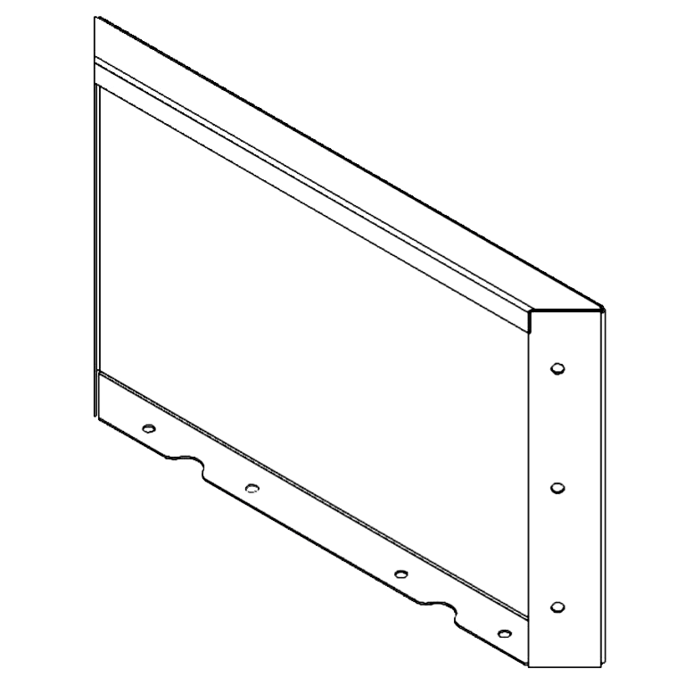 Πάνελ από ατσάλι corten 30 x 50 cm