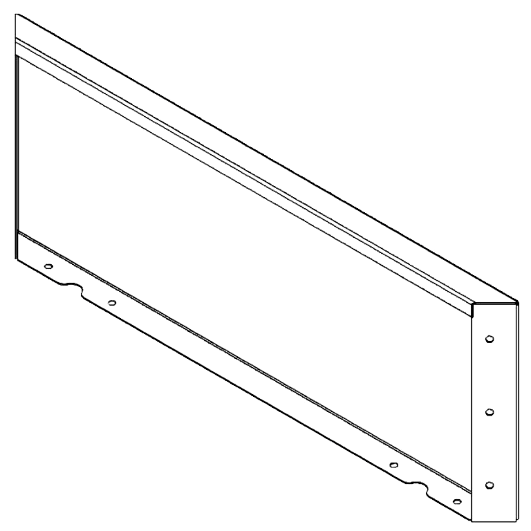 Πάνελ από ατσάλι corten 30 x 80 cm