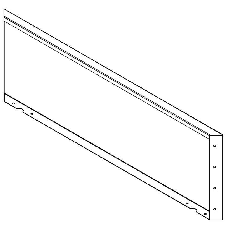 Πάνελ από ατσάλι corten 40 x 120 cm